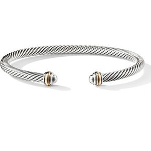 David Yurman Two Tone 4mm cable bracelet